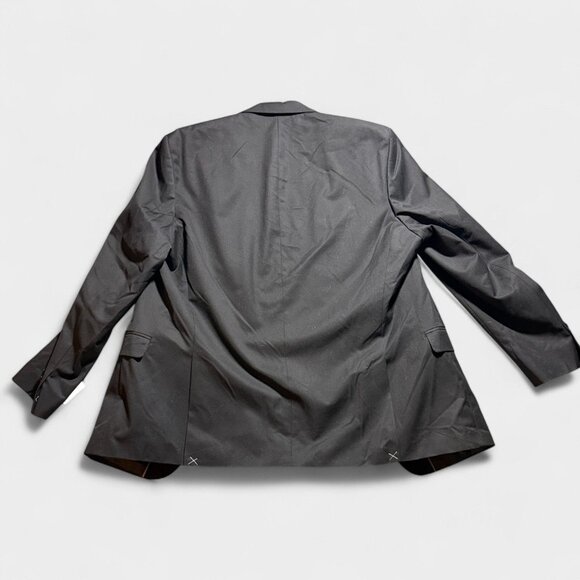 Van Heusen Mens Black Suit Jacket 44 Regular Wool Blend - Picture 3 of 8